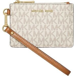 NWT Michael Kors Women Jet Set Small Coin Purse , Vanilla-OS